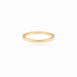 14K Solid Gold Emerald Stackable Half Eternity Band - Image 3