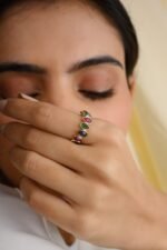 14K Solid Gold Unique ERS Eternity Band - Image 3