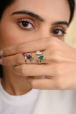 18k Gold Pear Cut Diamond Ring - 图片 7