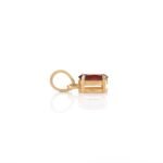 14K Solid Gold Garnet Pendant - 图片 4