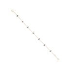 14K Solid Gold Pear Cut Chain Bracelet - Image 7