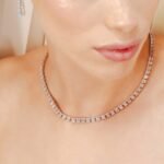 14K Gold Diamond Choker Necklace - 图片 4