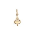 14K Solid Gold Citrine Pendant - Image 3
