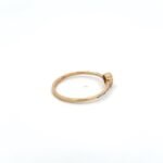 14K Solid Gold Heart Shape Citrine Ring - Image 3