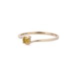 14K Solid Gold Natural Sapphire Dainty Ring - Image 5