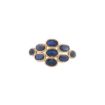 18K Solid Gold Sapphire Ring