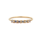 14K Solid Gold Moonstone Ring