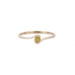 14K Solid Gold Natural Sapphire Dainty Ring