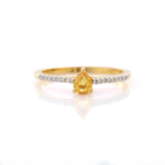 18K Solid Gold Sapphire Ring - 图片 8