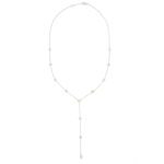 14K Natural Diamond Lariat Y Necklace