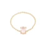 18K Solid Gold Quartz Ring