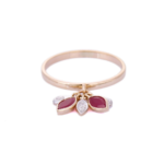 18K Solid Gold Ruby Ring
