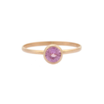 18K Solid Gold Sapphire Ring