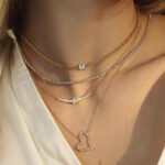 14K Gold Mini Prong Moissanite Diamond Tennis Necklace - 图片 4