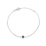14K Solid Gold Bezel Birthstone Bracelet - Image 5