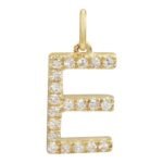 18k Gold  Initial Diamond Charm - Image 5