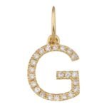 18k Gold  Initial Diamond Charm - Image 7