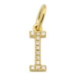 18k Gold  Initial Diamond Charm - Image 9