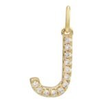 18k Gold  Initial Diamond Charm - Image 10
