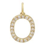 18k Gold  Initial Diamond Charm - Image 15
