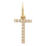 18k Gold  Initial Diamond Charm - Image 20