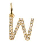 18k Gold  Initial Diamond Charm - Image 22