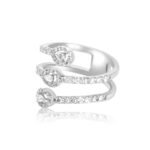 14K Gold Moissanite Diamond Pear Wrap Ring - 图片 3