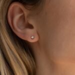 The Karat Store Tiny Natural Diamond Studs Earring - Image 2