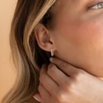 The Karat Store Natural Diamond Huggies Earring - Image 4