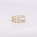 The Karat Store Cross Diamond Minimalist Ring - 图片 6