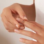 14K Solid Gold Birthstone Minimalist Ring - 图片 5