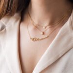 The Karat Store Minimalist Teardrop Natural Diamond Gold Necklace - Image 4