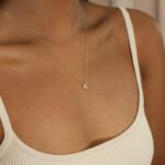 The Karat Store Minimalist Teardrop Natural Diamond Gold Necklace - Image 5