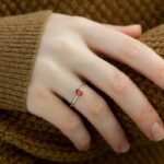 14K纯金诞生石戒指