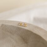 The Karat Store Personalized Natural Diamond Letter Stud Earring - 图片 3