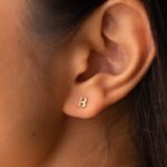 The Karat Store Personalized Natural Diamond Letter Stud Earring - 图片 5