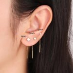 The Karat Store Minimalist Natural Diamond Earring