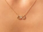 The Karat Store Natural Diamond Infinity Minimalist Necklace - Image 7