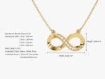 The Karat Store Natural Diamond Infinity Minimalist Necklace - Image 2