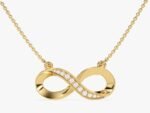 The Karat Store Natural Diamond Infinity Minimalist Necklace - Image 6