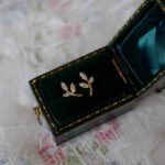 The Karat Store Minimalist Natural Diamond Leaf Stud Earring - Image 5
