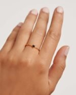 14K Solid Gold Minimalist Heart Shape Ring - 图片 3