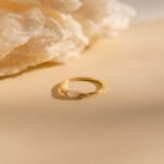 The Karat Store Opal And Diamond Ring | Dainty Crystal Ring | Minimalist Thin Ring | Engagement Ring | Anniversary Gift - 图片 3