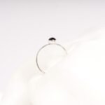 14K Solid Gold Onyx Stacking Ring - Image 5