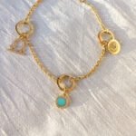 14K Gold Mini Moissanite Diamond Evil Eye Charm - Image 3