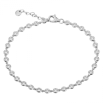 14K Gold  Full Bezel Diamond Bracelet - Image 4