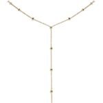 18K 纯金镶嵌祖母绿吊坠项链