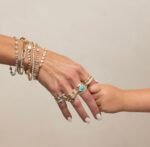 18K Solid Gold Turquoise Emerald Evil Eye Ring - Image 2