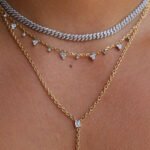 14K Gold Moissanite Diamond Cuban Link Chain Necklace - 图片 2