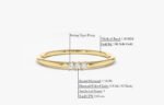 Minimalist Ring 14k Solid Gold Natural Diamond - Image 5